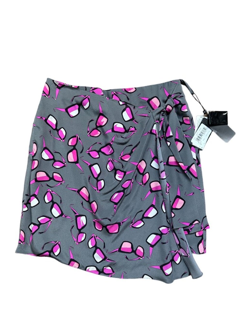 EMPORIO ARMANI Silk Sunglasses Print Wrap Skirt Sz Italian 42 US 6 NEW